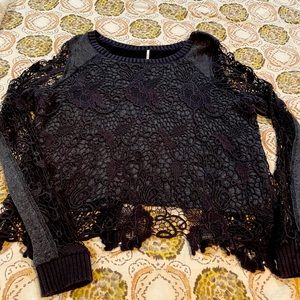 Free People Top, with Split Back, size M